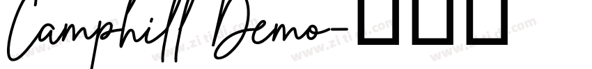 Camphill Demo字体转换